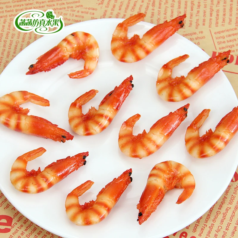 

Pvc artificial shrimp crayfish shrimp model props model of the early learning toy