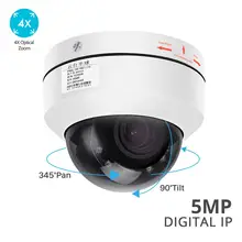 BESDER 5MP 4MP 2MP панорамирование/наклон/зум купольная ip-камера скорость 4X Оптический Автоматический зум(2,8 мм-12 мм) Поддержка камеры безопасности ONVIF
