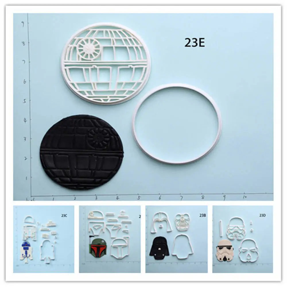 

Famous Film Star Wars Cookie Cutter Set Custom Made 3D Printed Fondant Cupcake Cutter Cake Decorating Tools For Cookie Cutter
