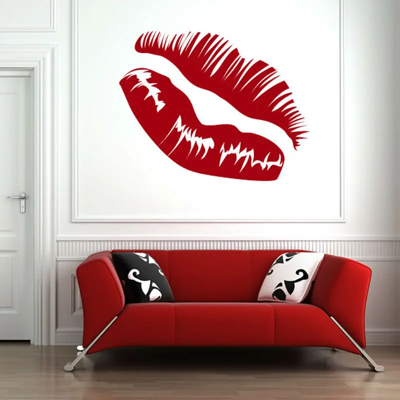 dctop modern home decor accessories kissing sexy lip wall sticker removable vinyl art wall mural living - Red Home Decor Accessories dctop modern home decor accessories kissing sexy lip wall sticker removable vinyl art wall mural living - Red Home Decor Accessories