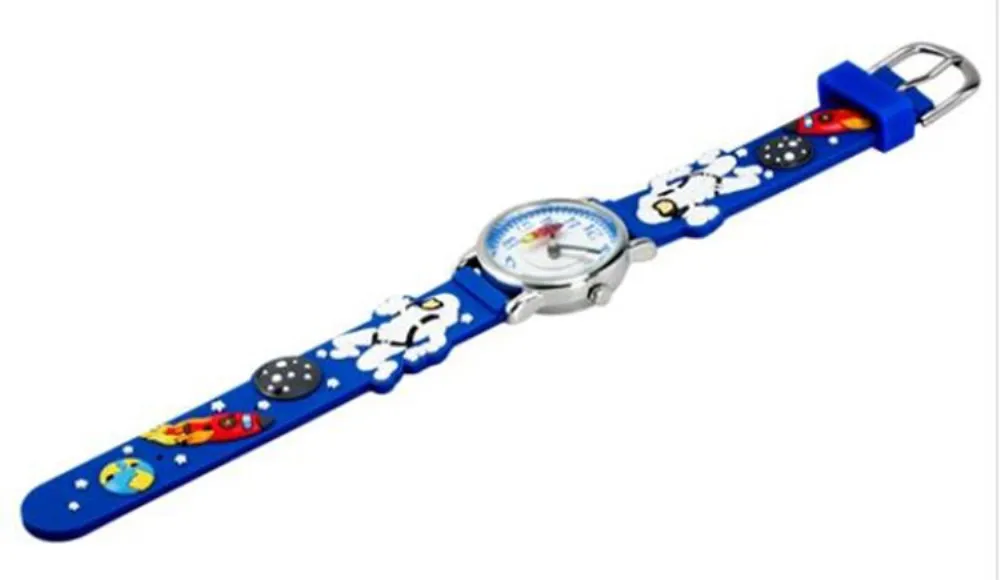 Уиллис мода Дети Смотреть мультфильм астронавт силиконовый браслет синий ремешок для часов дети Часы Обувь для мальчиков подарок наручные