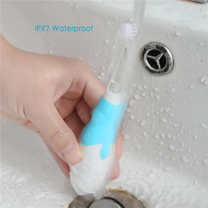 SEAGO Sonic Electric Toothbrush For 0-3 year Infant Baby Children Battery Automatic Teeth brush Waterpro of White LED Light Gift SEAGO Sonic Electric Toothbrush For 0-3 year Infant Baby Children Battery Automatic Teeth brush Waterpro of White LED Light Gift