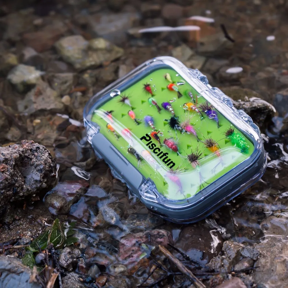 Piscifun Waterproof Fly Fishing Tackle Box FinishTackle