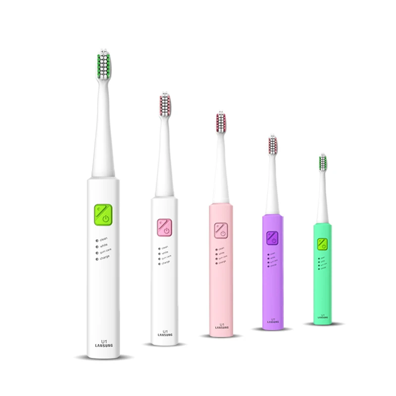 Lansung Sonic Electric Toothbrush Ultrasonic USB Rechargeable Adult Toothbrush Smart 4 Toothbrush Heads Replaceable Whitening Lansung Sonic Electric Toothbrush Ultrasonic USB Rechargeable Adult Toothbrush Smart 4 Toothbrush Heads Replaceable Whitening