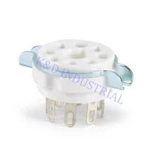 10pcs 8pin Ceramic vacuum tube audio Amplifier socket octal valve For KT88 EL34B 10pcs 8pin Ceramic vacuum tube audio Amplifier socket octal valve For KT88 EL34B