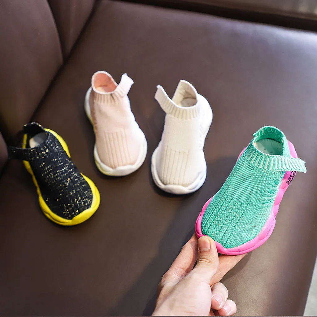 

Kids shoes Boys Sport Shoes Girls Breathable Knit Socks Sneakers Kids Sneakers Running Children Shoes Outdoors Soft Casual Shoes