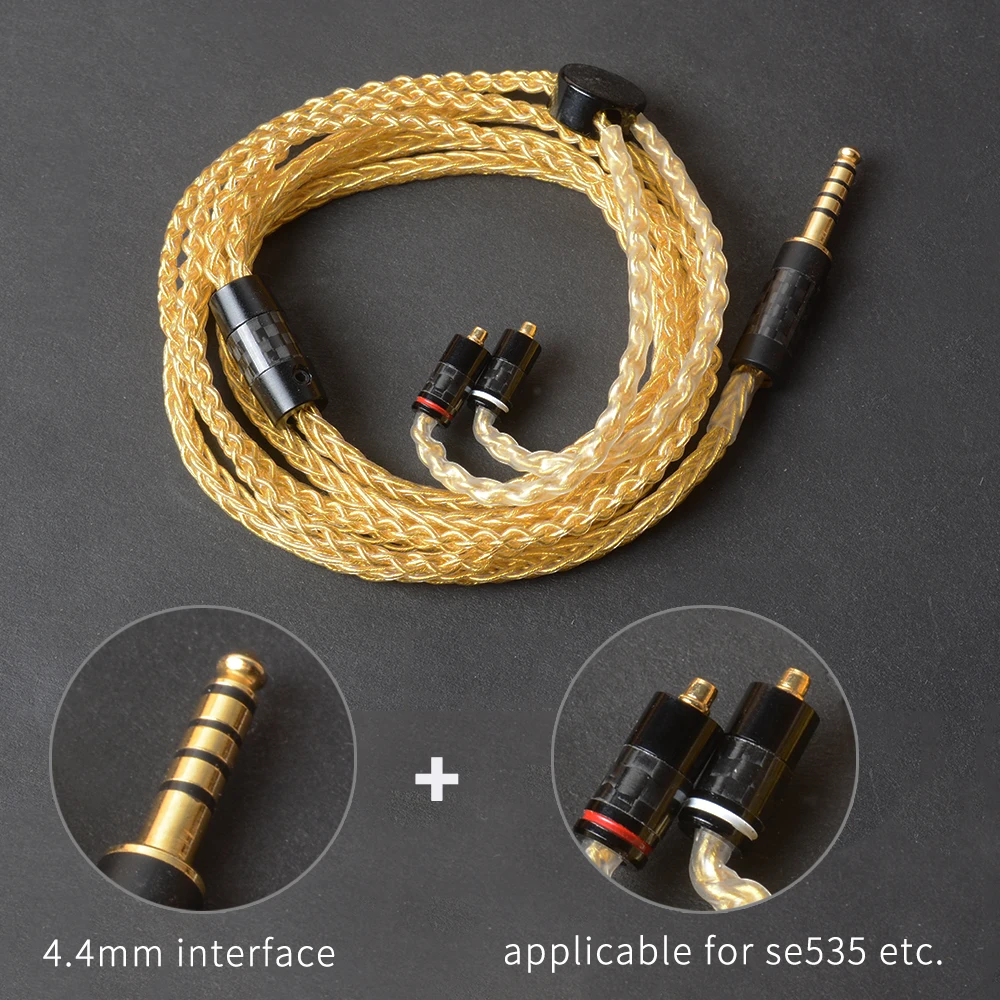 OKCSC 2 5 мм/3 мм/4 4 мм разъем MMCX Jack обновления кабель наушников шнур DIY Индивидуальный