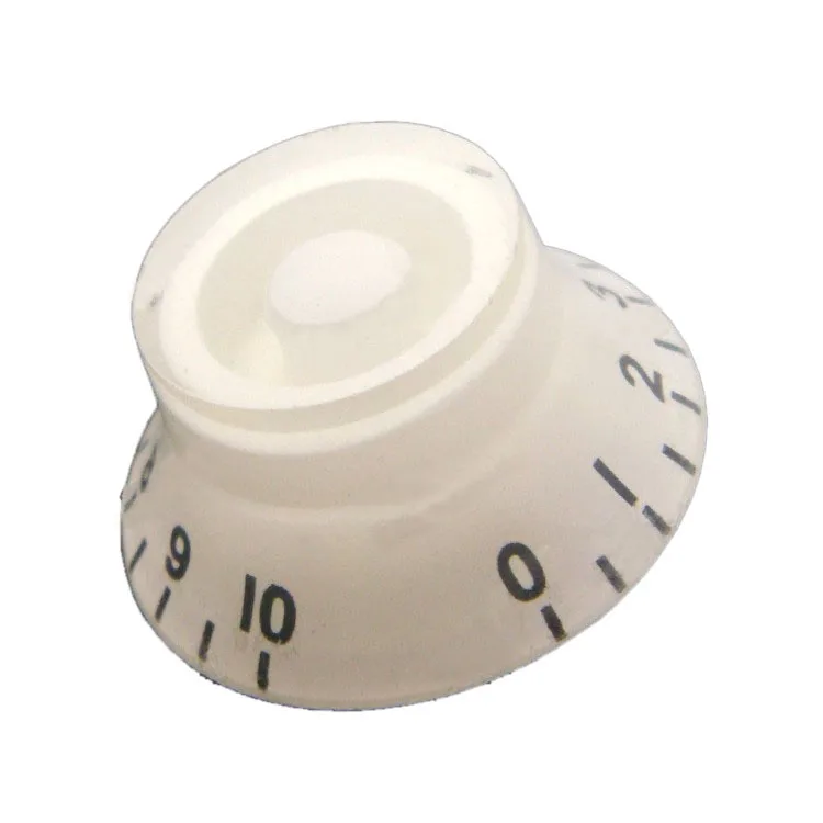 2 Piece Top Hat Speed Control Knobs for Guitar Replacement Transparent