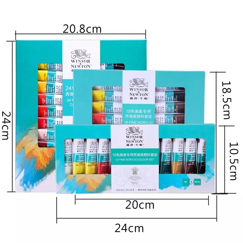12/18/24 цветов WINSOR & NEWTON прекрасный акриловый цветной набор 10 мл./шт. для BJD глиняная