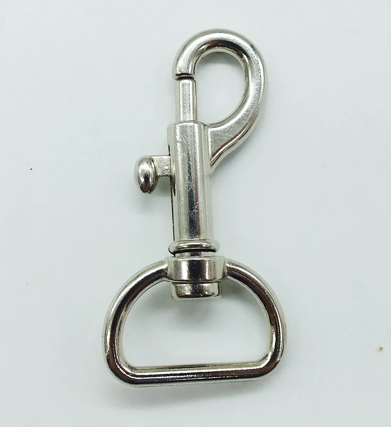 High quality 100PCS 48mm silver nickle Alloy Swivel Clasps Snap Key