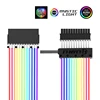 LIANLI Strimer-Cable de alimentación RGB de 24 Pines, 8 líneas de neón, adaptador de extensión VGA 8P + 8P, 5V, 3 pines, D-RGB, AURA SYNC ► Foto 1/6