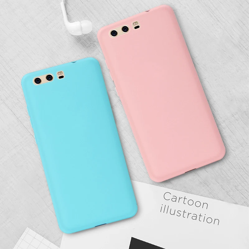 Мягкий чехол карамельного цвета для Huawei Honor 8X Max 10 9 Lite Note 8C V9 Play 6C 7C Pro Nova 4 P Smart 2019