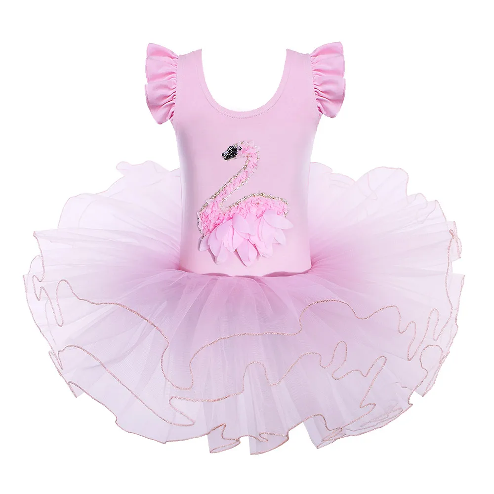 

BAOHULU Ballet Baby Girls Dress tutu Leotards Party Birthday Cute Pink Swan Ballet Dress tutu Gymnastic Kids Costumes Dance wear