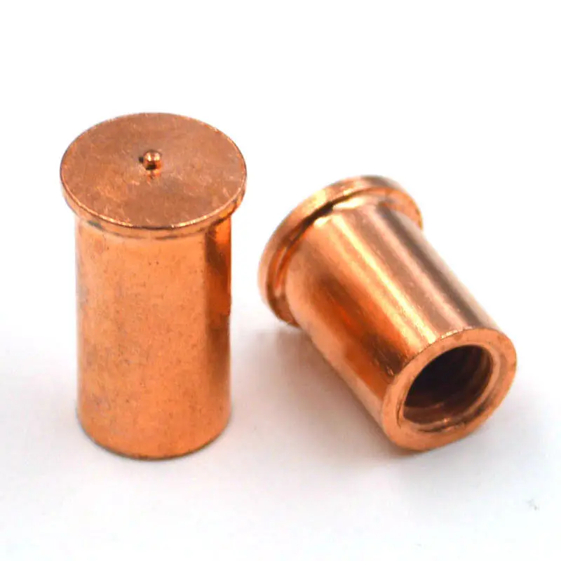M5 M6 Spot Welding Nuts Solder Joint Stud Brass Nuts Copper Plated