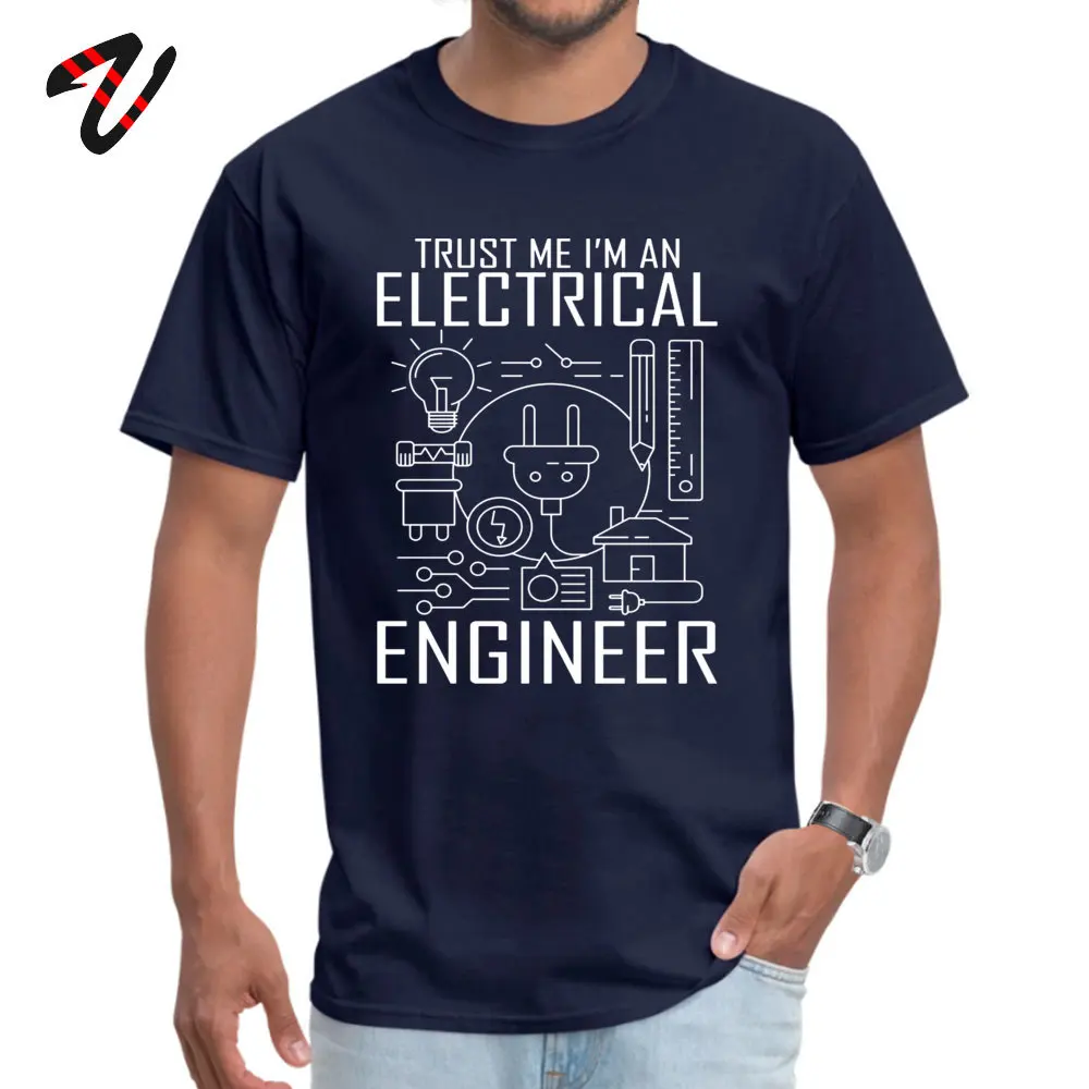 2019 Popular TrustmeIamanEngineer Printed Top T-shirts O Neck 100% Cotton Men Tops T Shirt Short Sleeve Tee Shirts Autumn 200Trust-me-I-am-an-Engineer navy