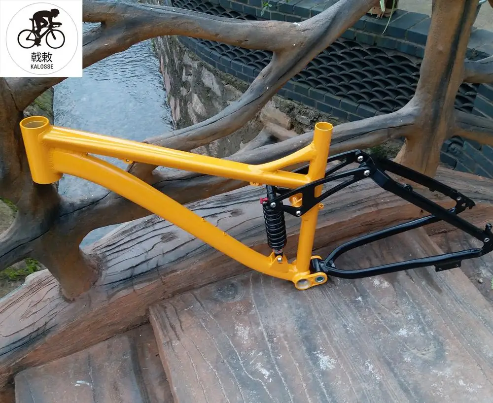 Excellent Kalosse adults  mountain  bicycle frame  27.5X17 inch soft-tail  190mm travel  27.5er mountain  bike frame 1