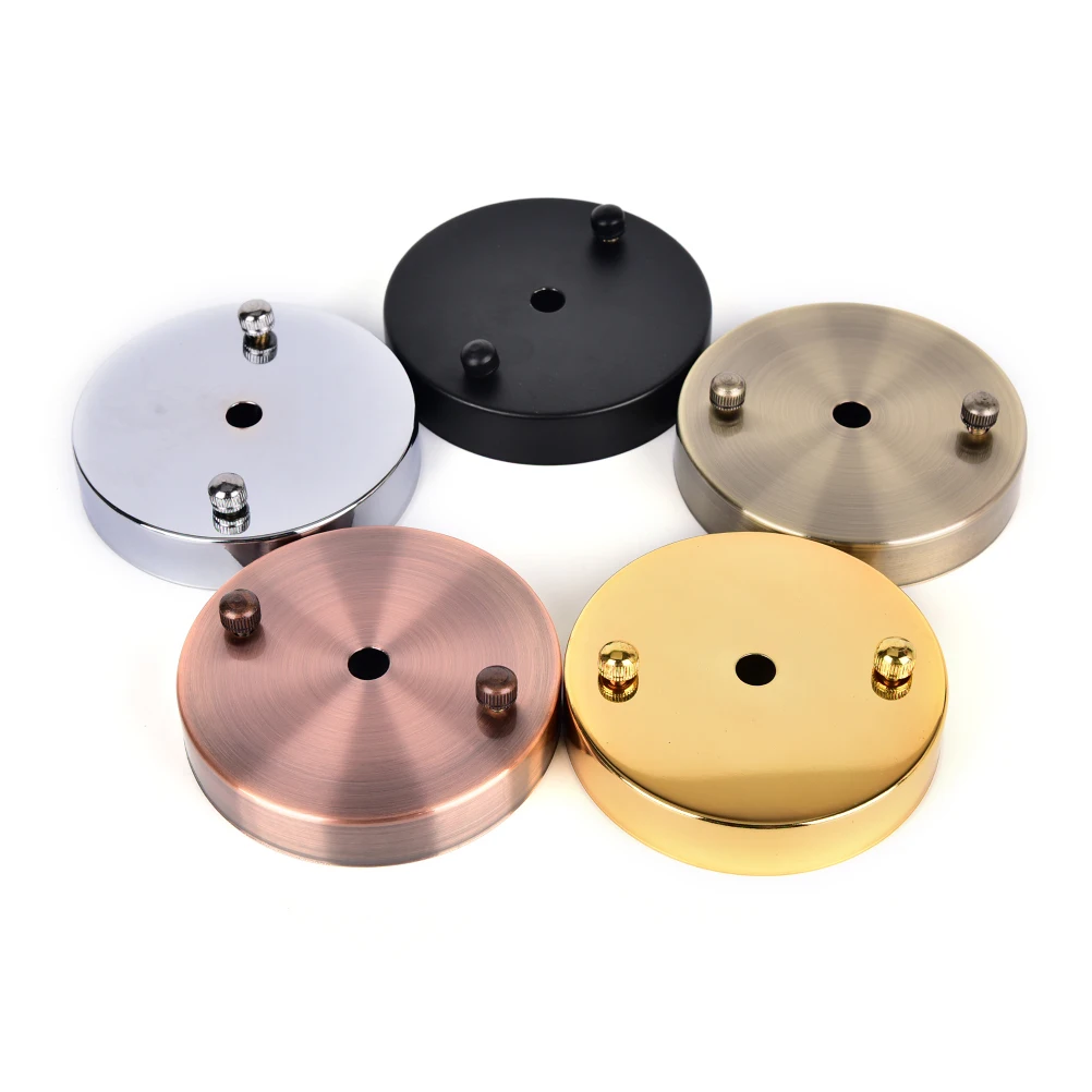 100mm 5 Colors Ceiling Canopy Wall Sconce Mount LED Base Vintage Pendant Light Lamp Disc Base