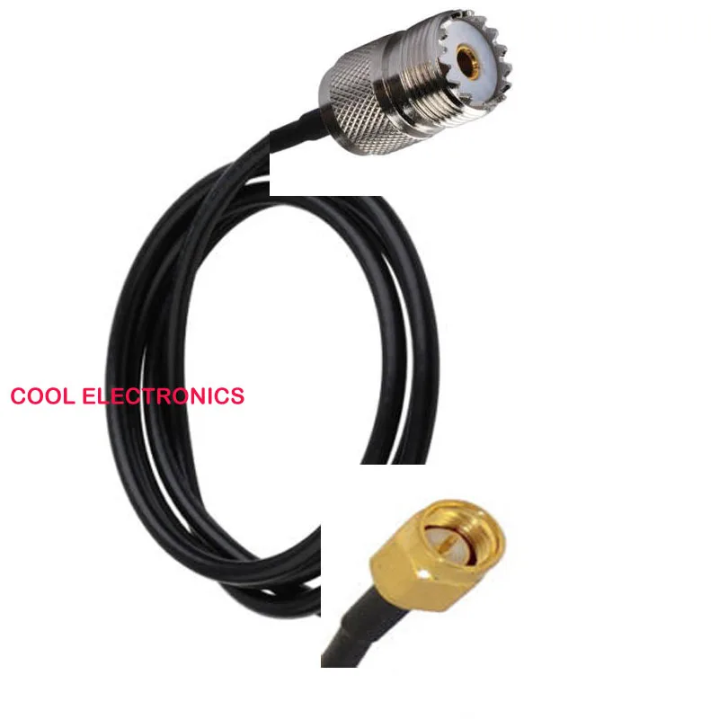 RG58 10 м 33 фута UHF SO 239 гнездо SMA разъем адаптера RG 58 кабель Pigtail|uhf female connector|uhf connector