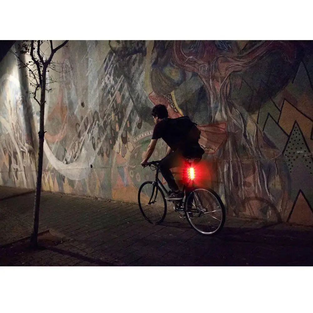 Задний светильник 150lm 4 светодиодный USB Перезаряжаемый велосипедный велосипед безопасность заднего хвоста предупреждающий светильник передний головной светильник