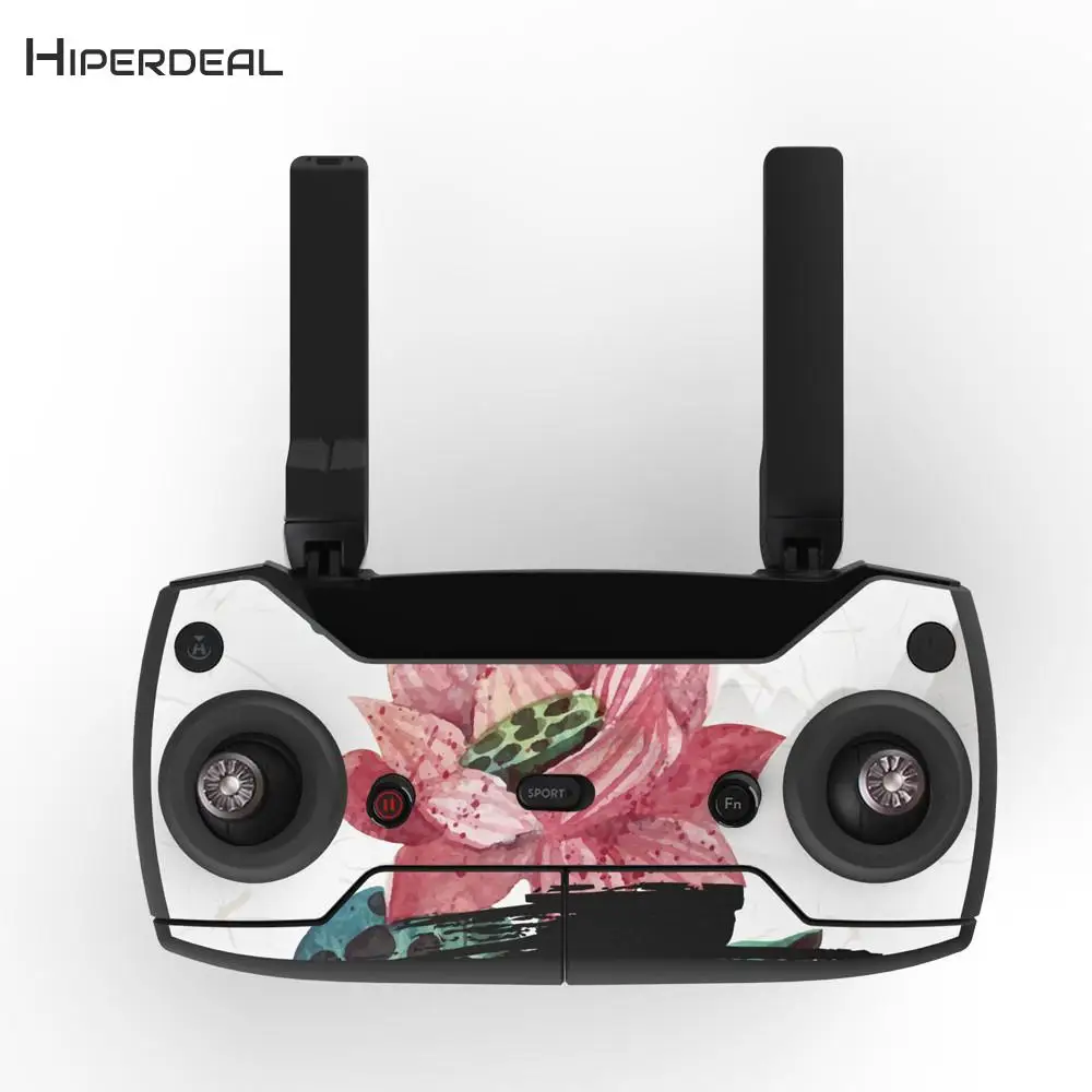 Lotus Flower Priting Waterproof Decal Skins Wrap Sticker Body Protector For DJI Spark Mini Drone Sticker Kits Fashion QIY27