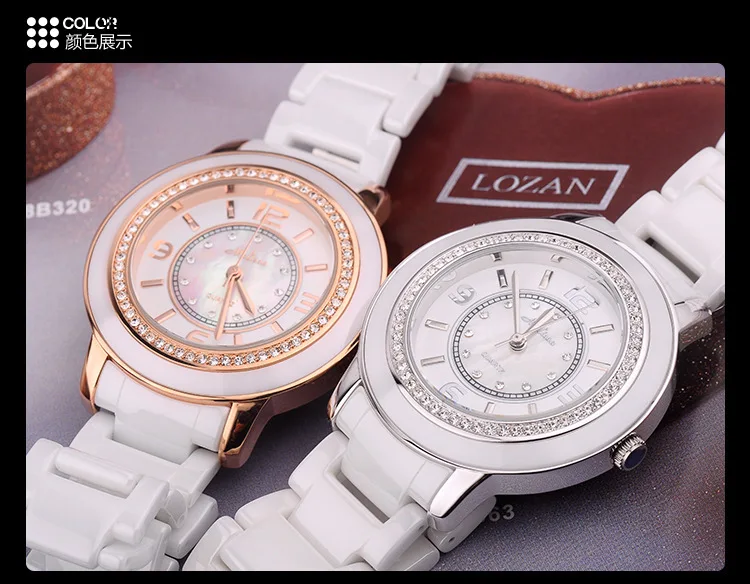 Элегантные женские керамические наручные часы MELISSA, Блестящие кристаллы, нарядные часы, элегантные женские аналоговые часы Montre femme