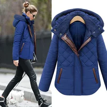 2017 Hot Winter Coat Women With Hoodied Casual Solid Color Slim Overcoat Comfortable Long Section 100% Cotton Overcoat