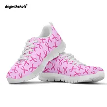 Doginthehole/Женская прогулочная обувь с принтом «рак груди», спортивная обувь для фитнеса, удобная женская обувь