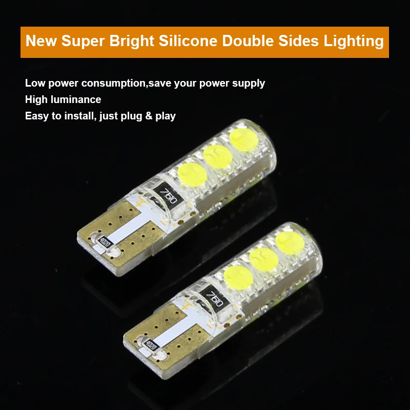 501 LED159 501 White LED 4 High Power Side Light Bulbs