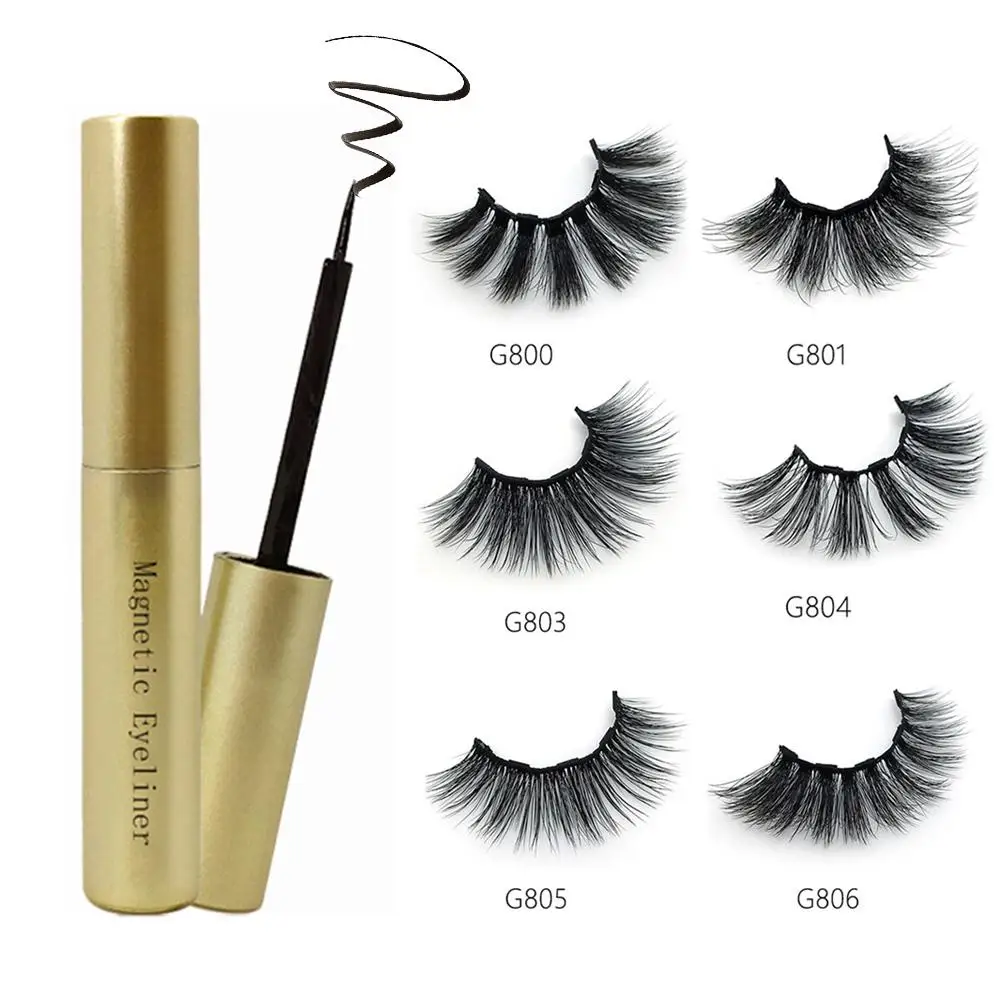 

Magnetic Eyeliner Set with Magnetic False Eyelash Useful Makeup Comestic for Women