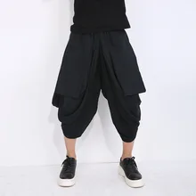 27-44! Для мужчин одежда больших размеров для всей GD низкая шестерни свободные штаны лучше, чем чистый штаны для отдыха певиц