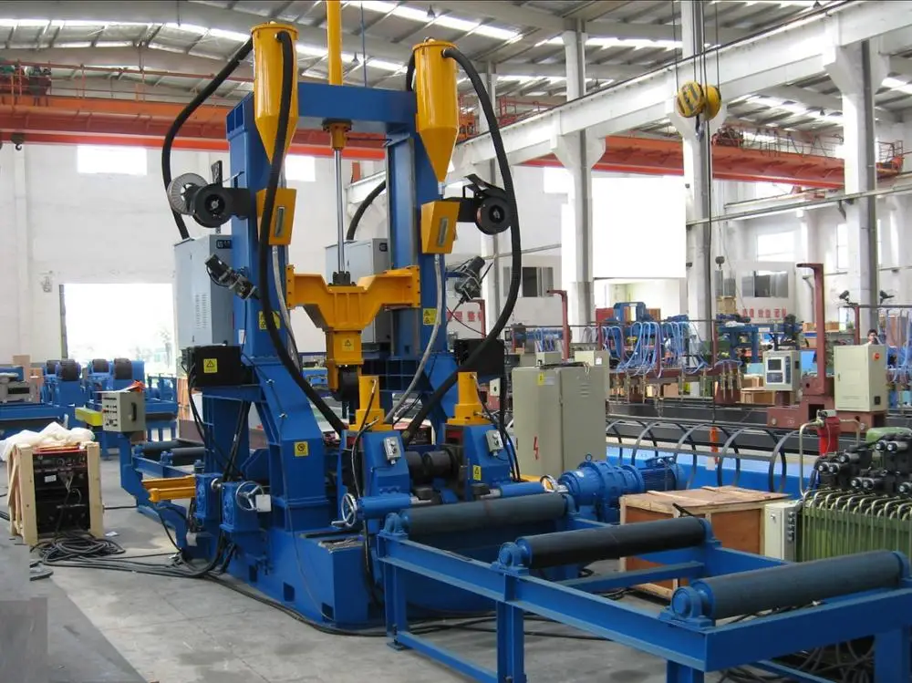 

H-beam fabrication machine (Assembly, welding and straightening)HJ15