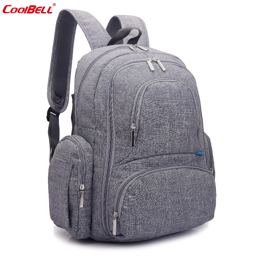 

CoolBell Brand Large Capacity Baby Nappy Bag Waterproof Multifunctional Stroller Bag Diaper Bag Backpack With Insulated Pockets