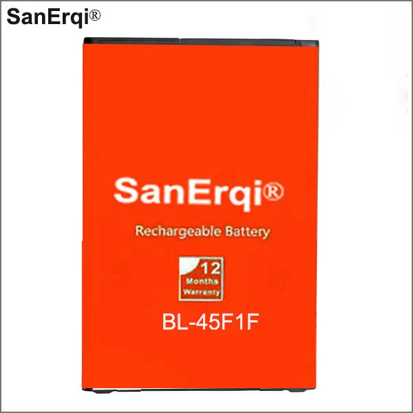 Sanerqi Bl-45F1F 2410Mah Batteria Per Lg K8 K4 K3 M160 Lg Aristo Ms210 2410Mah X230K M160 X240K Lv3 (2017 Versione K8)