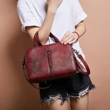 Bolsa feminina Сумки из натуральной кожи сумки с верхней ручкой, металлическая фурнитура молния сумки для изображение женщины на коробке сумки кожаные сумки через плечо для женщин