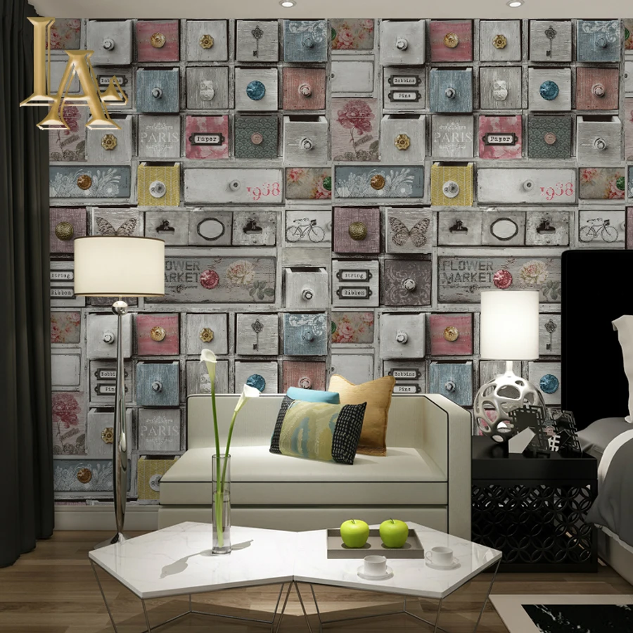 Buy NoEnName_Null modern Vintage Wooden Drawer 3D Art