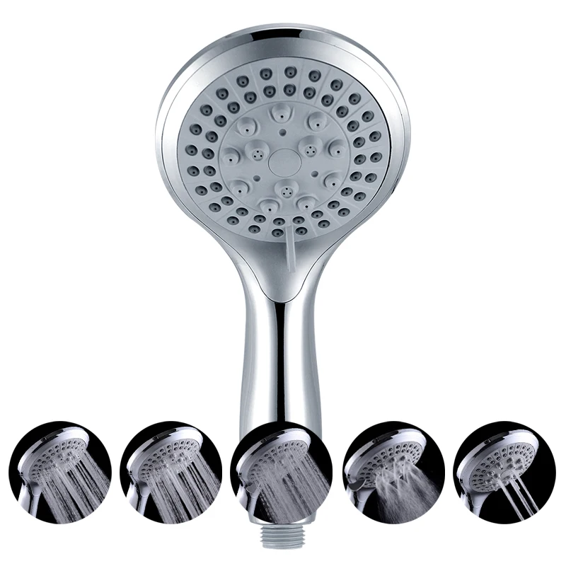 5 режимов ванная душевая головка большая панель круглая ABS Хромовая ливневая насадка водосберегающая ручной фильтр смеситель дождь насадка для душа