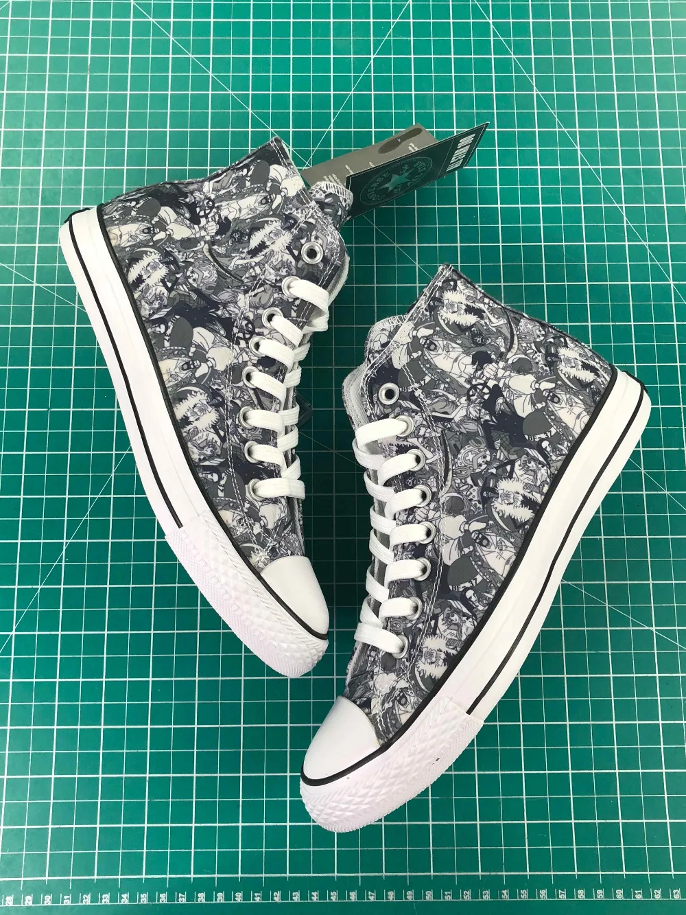 

High Top Converse All Star Men Women Shoes Anime The Prince of Tennis Design Hand Painted Shoes Man Woman Sneakers