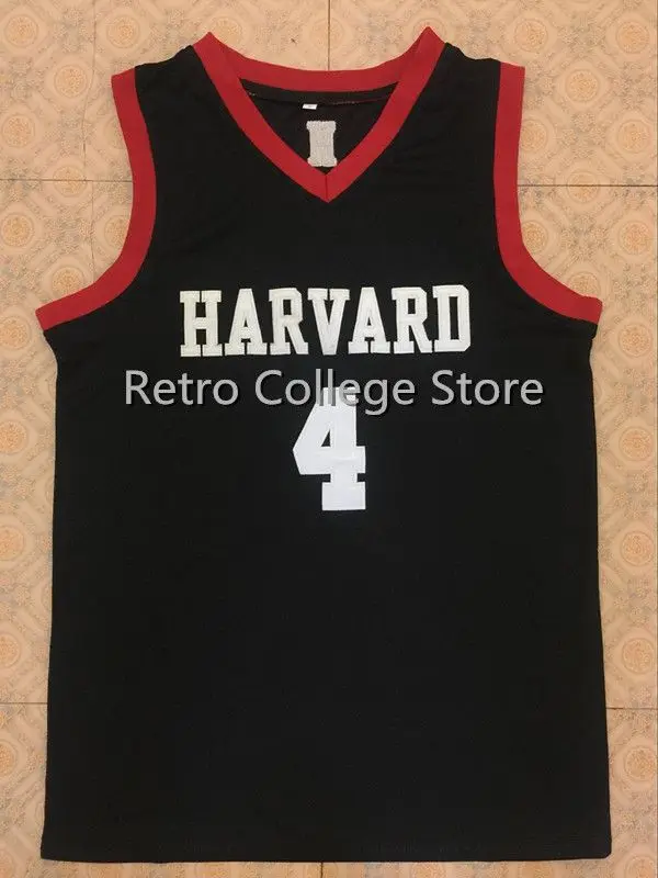 Harvard University 4 Jeremy Lin mens Throwback Basketball Jersey