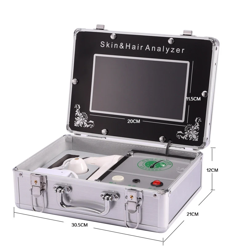 Волосяной фолликул кожи головы детектор кожи лица анализатор волос машина цифровой дермоскопия уход за кожей красота здоровье кожи Обнаружение 200X