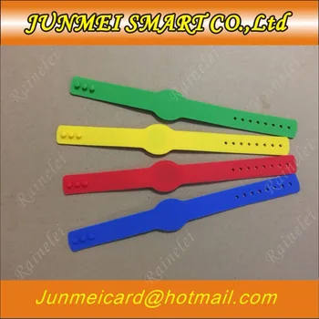 

100pcs 13.56mhz ISO 1443a watch f08 rfid key tag adjuatment waterprool silica gel write read rfid wristband