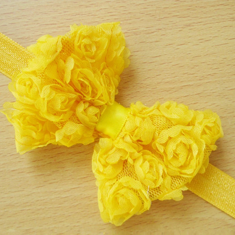 Headband For Girl 2019 Baby Girl Headbands Summer 10 PCS Baby Girls Elastic Bow Flower Hairband Photography Prop Band V16% (4)