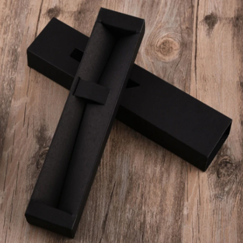 

100 шт./лот высококачественный черный чехол для ручки, картонная коробка общего назначения