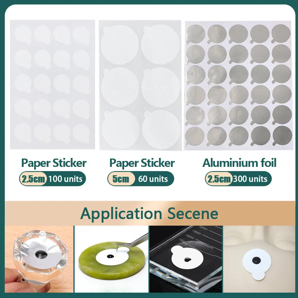 

disposable Eyelash glue holder Pallet Eyelash Extension glue pads lashes stickers stand on eyelash jade stone