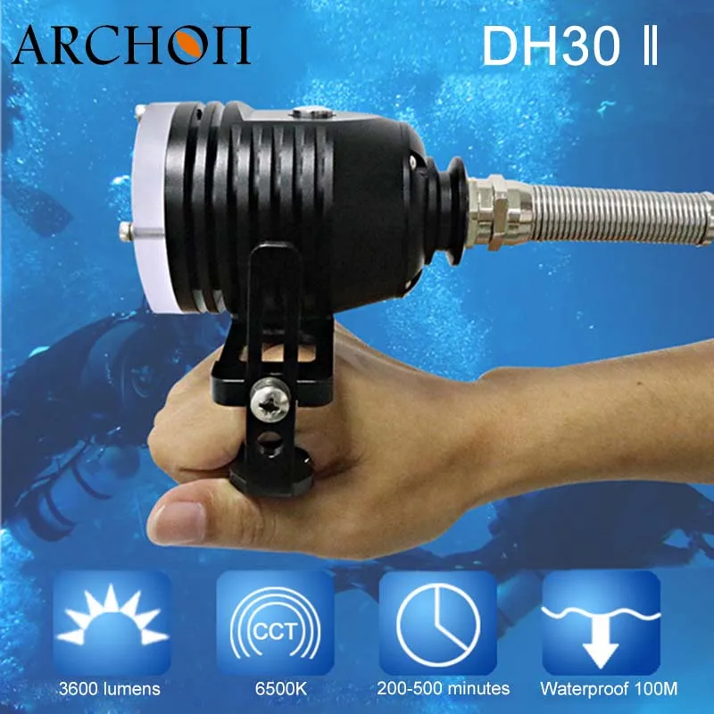 Карманный фонарик для дайвинга ARCHON DH30 WH36 обновленная версия II подводный