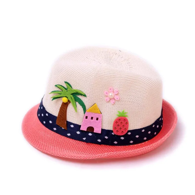 Летняя детская шапка; модная детская дышащая шляпа; Детская шляпа для шоу; шапки для мальчиков и девочек; повседневные пляжные вечерние шапки унисекс; s