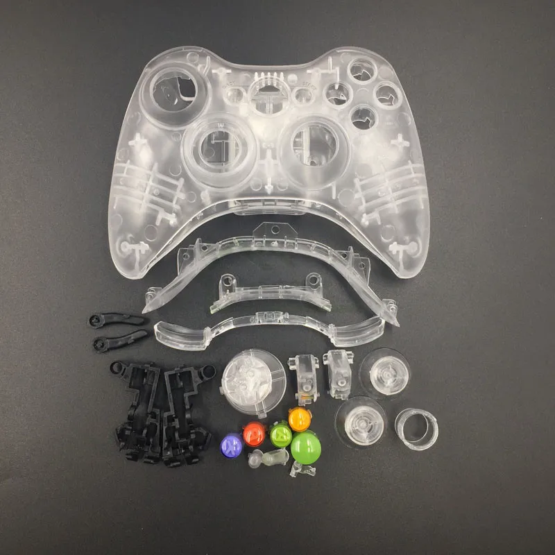Clear White/ Clear Blue Color Wireless Controller Housing Shell For