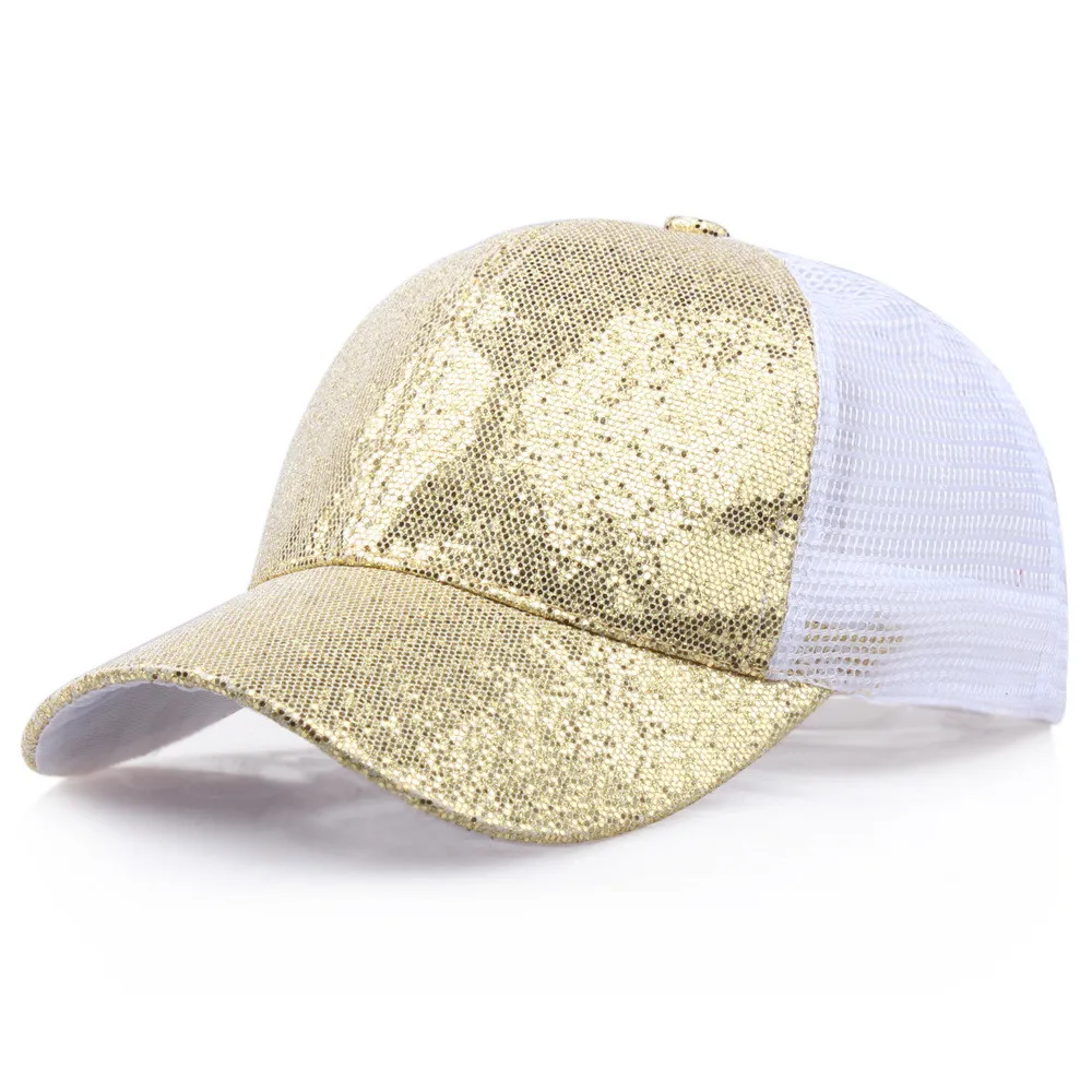 Women Lady Man Ponytail Baseball Cap Messy Bun Snapback Hat Sun Caps