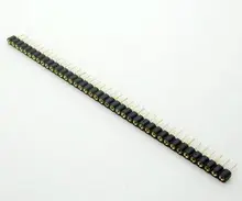 5PCS Pitch 2 54mm 40 Pin Round Female Single Row Pin Header Strip PCB Connector