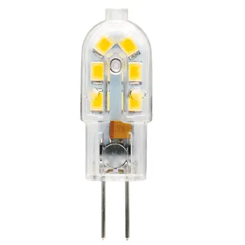 

10Pcs AC/DC 12V 3W 2835 SMD G4 LED Bulb,Bi-pin Base, 25W Halogen Bulb Equivalent Milkly Transparent Cover Warm White Cool White
