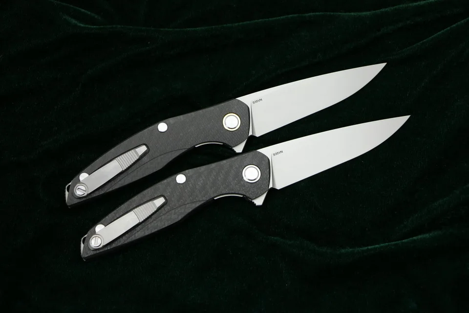 DICORIA Flipper F111 S35VN blade Steel + carbon fiber handle folding knife outdoor camping hunting pocket fruit knives EDC tools DICORIA Flipper F111 S35VN blade Steel + carbon fiber handle folding knife outdoor camping hunting pocket fruit knives EDC tools